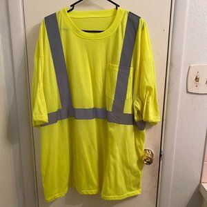 Florescent Yellow Reflective Safety T-Shirt